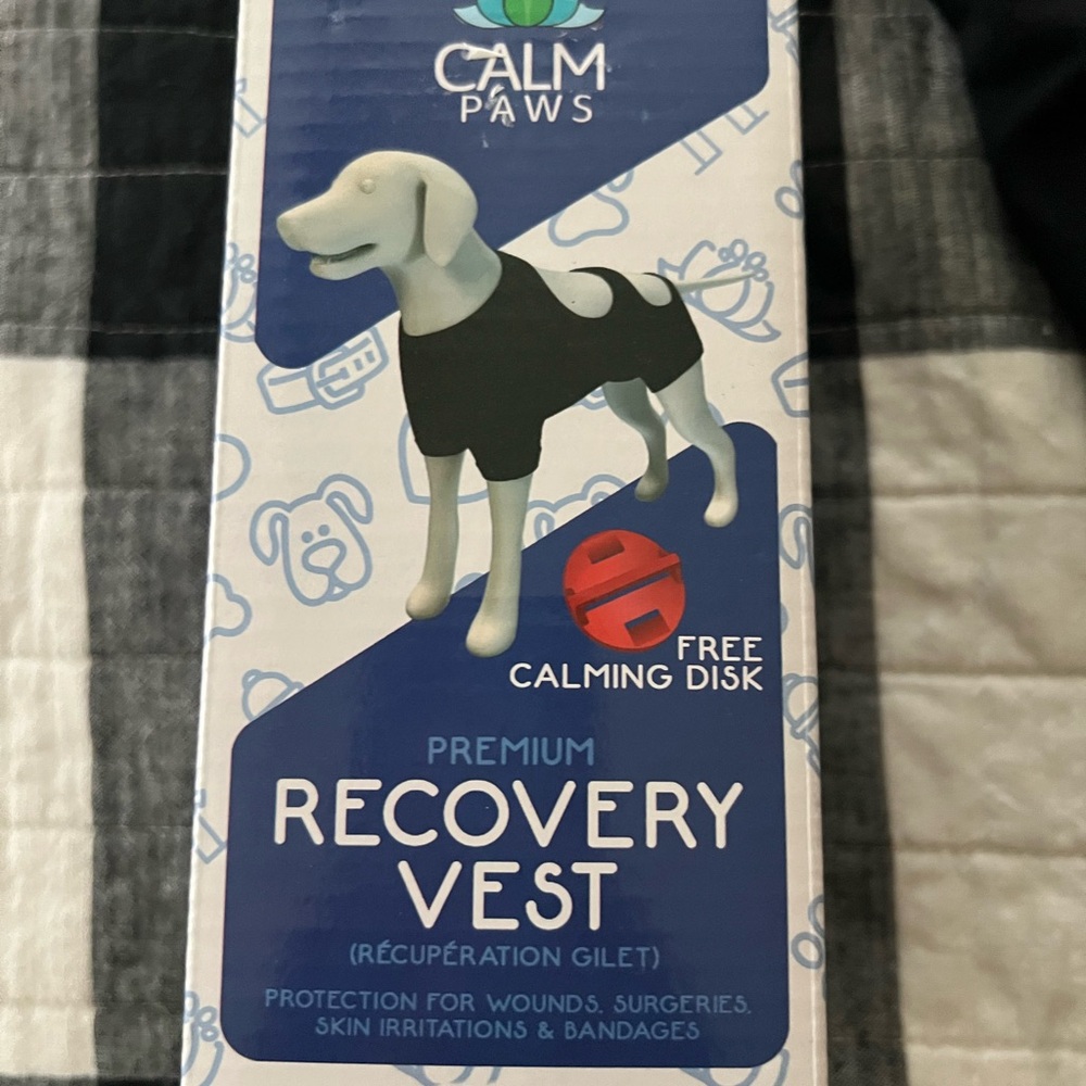 Black Premium Recovery Vest for Dogs